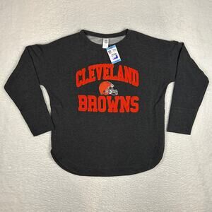 NFL Cleveland Browns Womens Size L Ladies Pullover Sleepwear Sports Football NEW